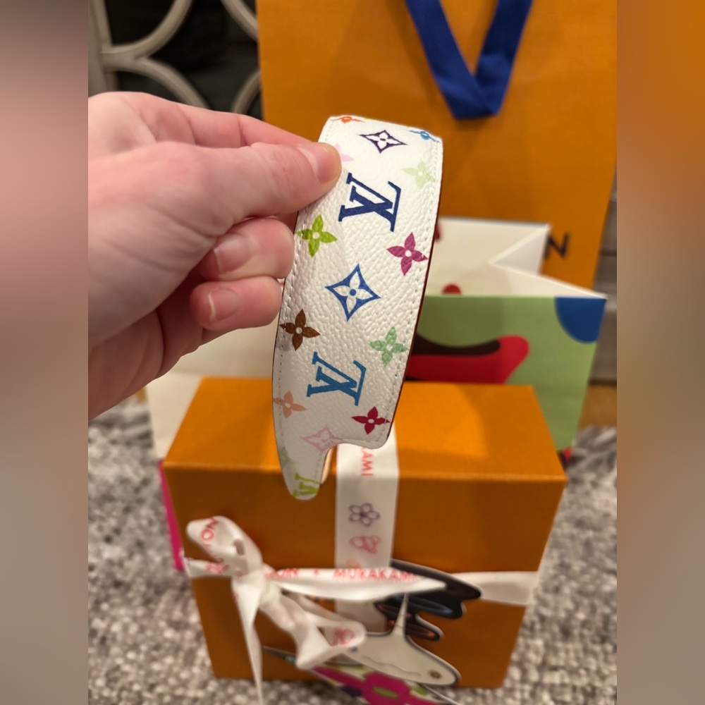 ***SOLD*** Louis Vuitton x Murakami 2025 Monogram Multicolor Outline Headband - Picture 6 of 11